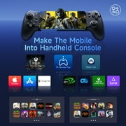 BROUJOY (Bluetooth Version) Mobile Gaming Controller for IOS/Android/Switch, Phone Controller with Mechanical Button,Hall Joystick & Trigger