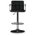 thumbnail image 4 of Maggie Quilted Barstool, Black, 4 of 9