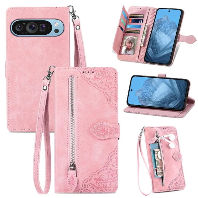 Wallet Case for GANGXUN Google Pixel 9 Pro XL with Shockproof, Stylish for Daily and Business Use