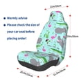thumbnail image 2 of Picia Hippo With Flamingos And Crocodiles Print Waterproof Sweating Car Seat Cover for Post Gym Workout, Running, Beach and Hiking, Universal Fit Anti-Slip Bucket Seat Protector, 2 of 5