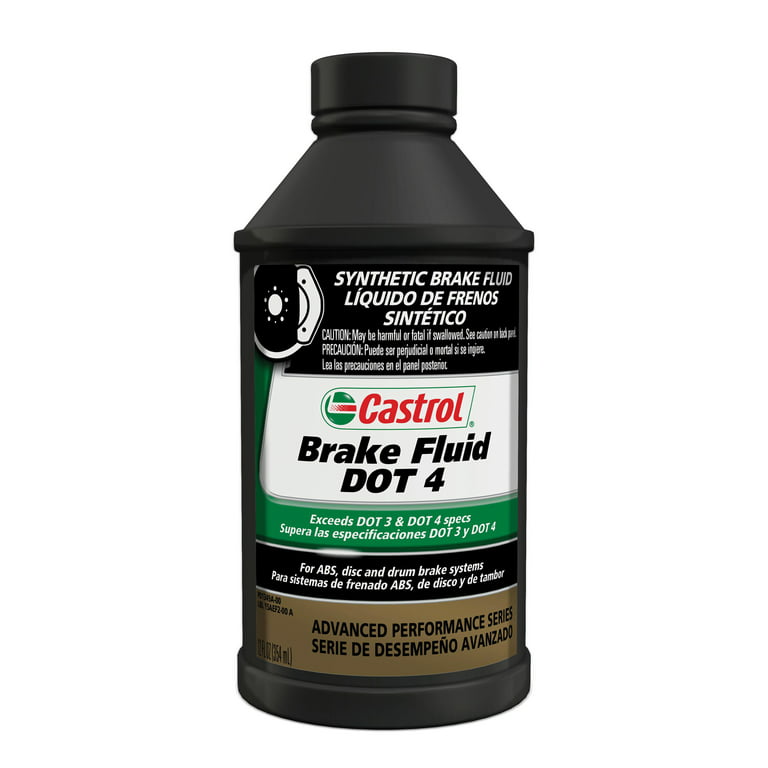 Castrol DOT 4 Advance Performance Series Full Synthetic Brake Fluid, 12  Ounces