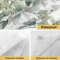 thumbnail image 4 of Watercolor Spring No Hooks Shower Curtain with Snap-in Liner Eucalyptus Leaves Shower Curtains for Bathroom, Waterproof, Easy Install, Washable 48"x72", 4 of 9