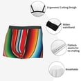 thumbnail image 3 of Fotbe Mexican Serape Blanket Stripes Calzoncillos Tipo Boxer con Bolsa de Soporte Total para Hombre, X-Temp Fresco, Transpirable y de Secado Rápido-Small, 3 of 5