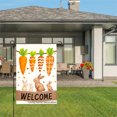 thumbnail image 3 of Welcome Easter Bunnies And Carrots Garden Flag For Home Outdoor Garden Yard Decor 12x18 Inch, 3 of 5