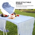 thumbnail image 5 of IDEANATEGRATE 2Ud Mantel Azul Para De Comedor Con Bohemio Poliéster, 5 of 5