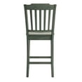 thumbnail image 3 of Weston Home Farmhouse Vintage Slat Back Solid Wood Counter Height Chair, Set of 2, Antique Sage Green, 3 of 8