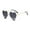 Grey, variant on Harpily Women Sunglasses Retro Heart Shaped Frameless Alloy Resin UV Protection Glasses for Outdoor Casual Wear