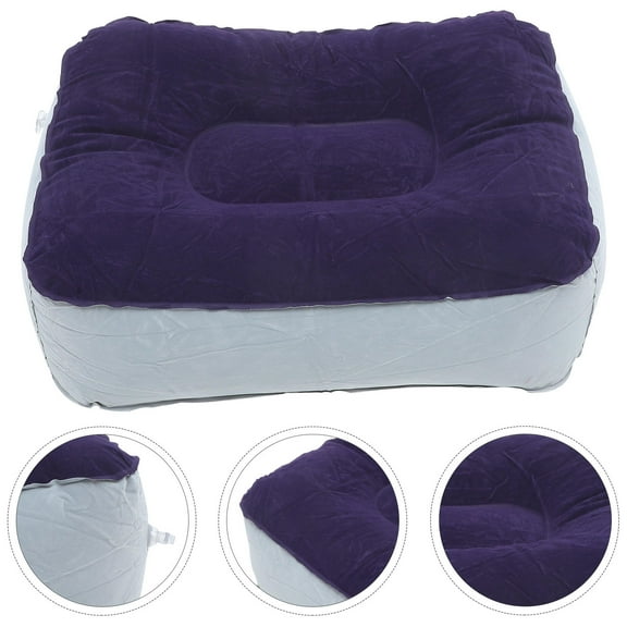 HEALEEP  Blow up Pillowfootrest Travel Cushion Camping Inflatable Work Child Blue