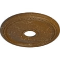 thumbnail image 3 of Ekena Millwork 18"OD x 3 5/8"ID x 1 1/8"P Diane Ceiling Medallion (Fits Canopies up to 5 3/8"), Hand-Painted Smokey Topaz Crackle, 3 of 6