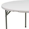 thumbnail image 3 of Table pliante en plastique blanc granite ronde de 60 po, 3 of 9