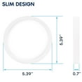 thumbnail image 3 of Luxrite 5 Inch LED Flush Mount Ceiling Light, 10W 600LM, 5CCT Selectable 2700K-5000K, Dimmable, Wet Rated, ETL, 3 of 7