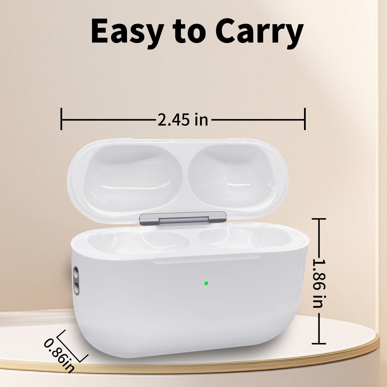 Replacement Wireless Charging Case for Apple AirPods Pro 3 (USB-C) - Case Only, No Earbuds Included
