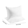 thumbnail image 3 of Qholemyo 2pcs Satin Stripe Pillow Core Hotel Quality Multi Position Supportive Bed Pillows For Home Use Comfortable Sleeping Home Goods, 3 of 5