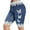 Dark Blue, variant on Ripped Jeans Shorts for Women Summer Butter Fly Print Jean Jeggings Size Denim Plus Casual Pants Plus Casual Pants Flowy Shorts S-3XL