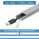 thumbnail image 5 of Uxcell 10Pcs Ocultador de Cables de Pared 15inx0.8inx0.4in Cubierta de Cable Autoadhesiva para Montaje en Pared, Canaleta para Cables de TV, Gris, 5 of 7