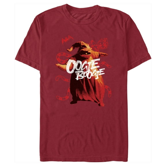 Men's The Nightmare Before Christmas Oogie Boogie Dancing Portrait Graphic Tee Cardinal 3X Large