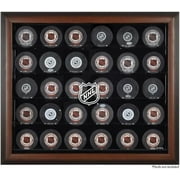 NHL Shield 30-Puck Brown Display Case