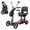Red, variant on Ouyessir Foldable 4 Wheels Mobility Scooters for Seniors and Adults，300 lbs Capacity, 25-Mile Range, Lithium Battery, 3 Speed Modes, 11.2 mph Max Speed, with Front Storage Bag,Black