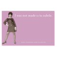 thumbnail image 3 of I Was Not Made To Be Subtle Sticky Notes in Purple | Retro Stationery, 3 of 3