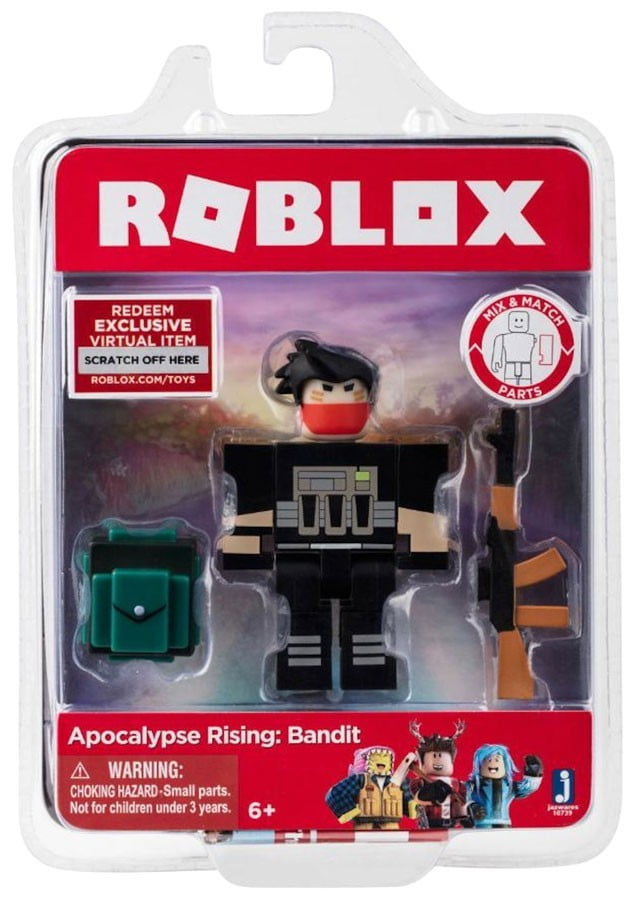Roblox Action Collection Apocalypse Rising Bandit Figure Pack Includes Exclusive Virtual Item Walmart Com Walmart Com - roblox bandit mask free
