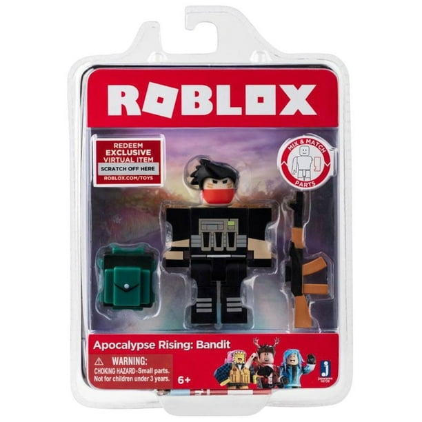 Roblox Action Collection Apocalypse Rising Bandit Figure Pack Includes Exclusive Virtual Item Walmart Com Walmart Com - robloxian swat team ambulance roblox