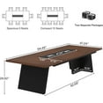 thumbnail image 2 of Tribesigns 8ft Conference Room Table, Modern Office Meeting Desk with Cable Management, 2 of 7