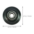 thumbnail image 2 of CTIRCHIU Hanging Rail Track Pulley Sliding Door Pulley Wheel Black POM 2Pcs, 2 of 8