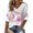 Light Ashy, variant on Breast Cancer Shirts for Women Pink Ribbon Graphic V Neck Tee Tops | Breast Cancer V Neck Shirts, Pink Ribbon Hope Graphic Breast Cancer Awareness Gift Top, Light Ashy S