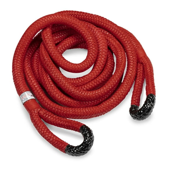Factor 55 Shackle Rope 00560 74000 Pound Maximum Breaking Strength; For Use on Full Sized Trucks and Larger; 1-1/2 Inch x 30 Foot Length; Red; Double Braided Nylon