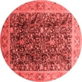 thumbnail image 1 of Ahgly Company Indoor Round Oriental Red Traditional Area Rugs, 6' Round, 1 of 4
