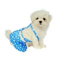 thumbnail image 4 of Dog Bikini Swimsuit Summer Puppy Bathing Dress Beach Clothes Cat Costume for Puppy Dog Cat (XS, Blue Polka dots), 4 of 5