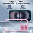 thumbnail image 2 of Hootek Clear Case Compatible with iPhone 16, Sliding Lens Cover Protector, Transparent Phone Case with Colored Frame, Shockproof and Scratch-Resistant Acrylic Back iPhone 16, 2 of 7