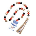 thumbnail image 4 of FRCOLOR Patriotic Wooden Beading Garland Tiered Tray Decor Rustic 4th of July Wooden Beads Garland, 4 of 8
