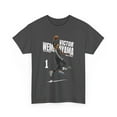 thumbnail image 2 of Texas Victor Wembanyama #1 Cartoon Basketball Unisex Cotton Tee, 2 of 6