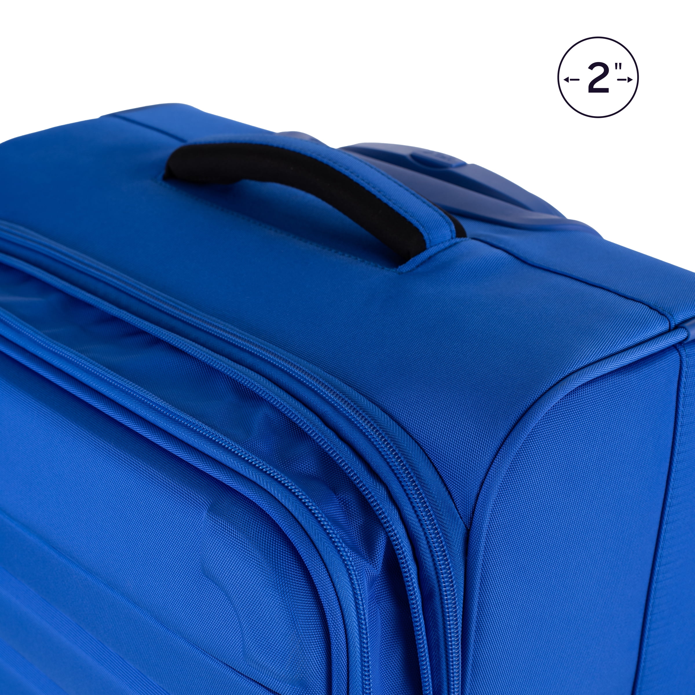 iFLY Softside Fibertech Luggage, 20" Carry-on Luggage, Cobalt Blue