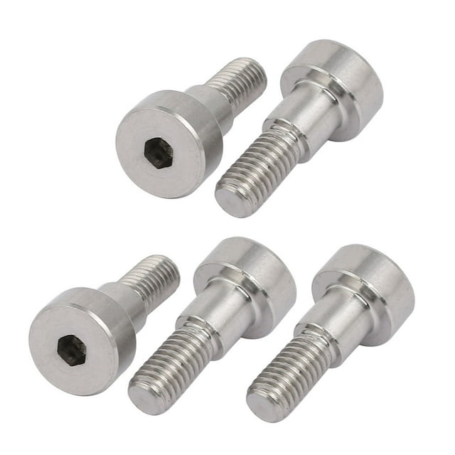 Unique Bargains 5pcs Hex Socket Shoulder Bolt 6mm Shoulder Dia 6mm Shoulder Length M5 Thread