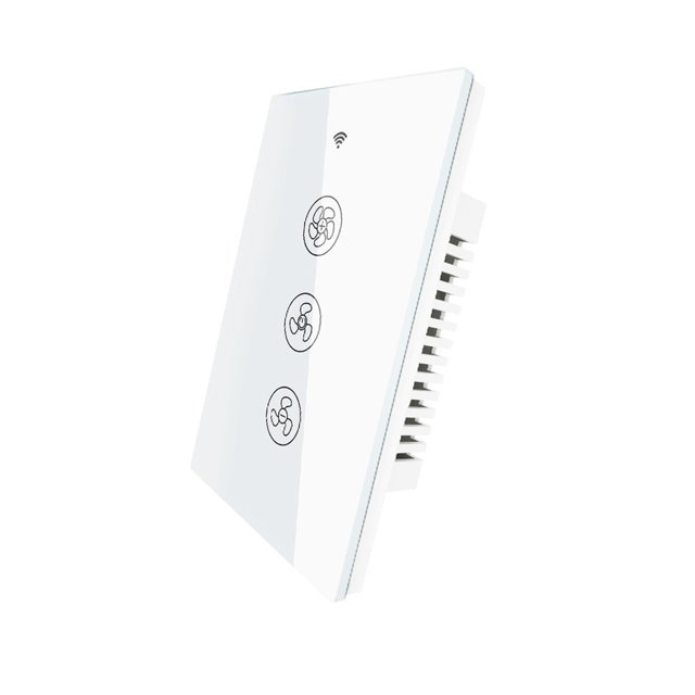 Billuyoard Controlador de interruptor de ventilador Tuya, aplicación WiFi inteligente, temporizador remoto, interruptor de Control de pared con Electrodomésticos Billuyoard HA005701-00