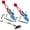 2, variant on Shark Tug of War Dog Toy, Interactive Heavy Duty Pull Squeaky Rope Toys for Medium Large Breed, Squeaky Dog Tug Toy for Outdoor Training, Boredom Relief & Energy Burning