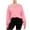 A_ Pink, variant on UTSJKR Women Sweatshirts 2026 Trendy Off-Shoulder Cropped Sweatshirt Loose Fit Crew Neck Long Sleeve Thick Casual Pullover Sky Blue S