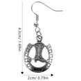 thumbnail image 2 of OULII Western Cowboy Jewelry 1 Pair With Horseshoe And Boot Design, 2 of 8