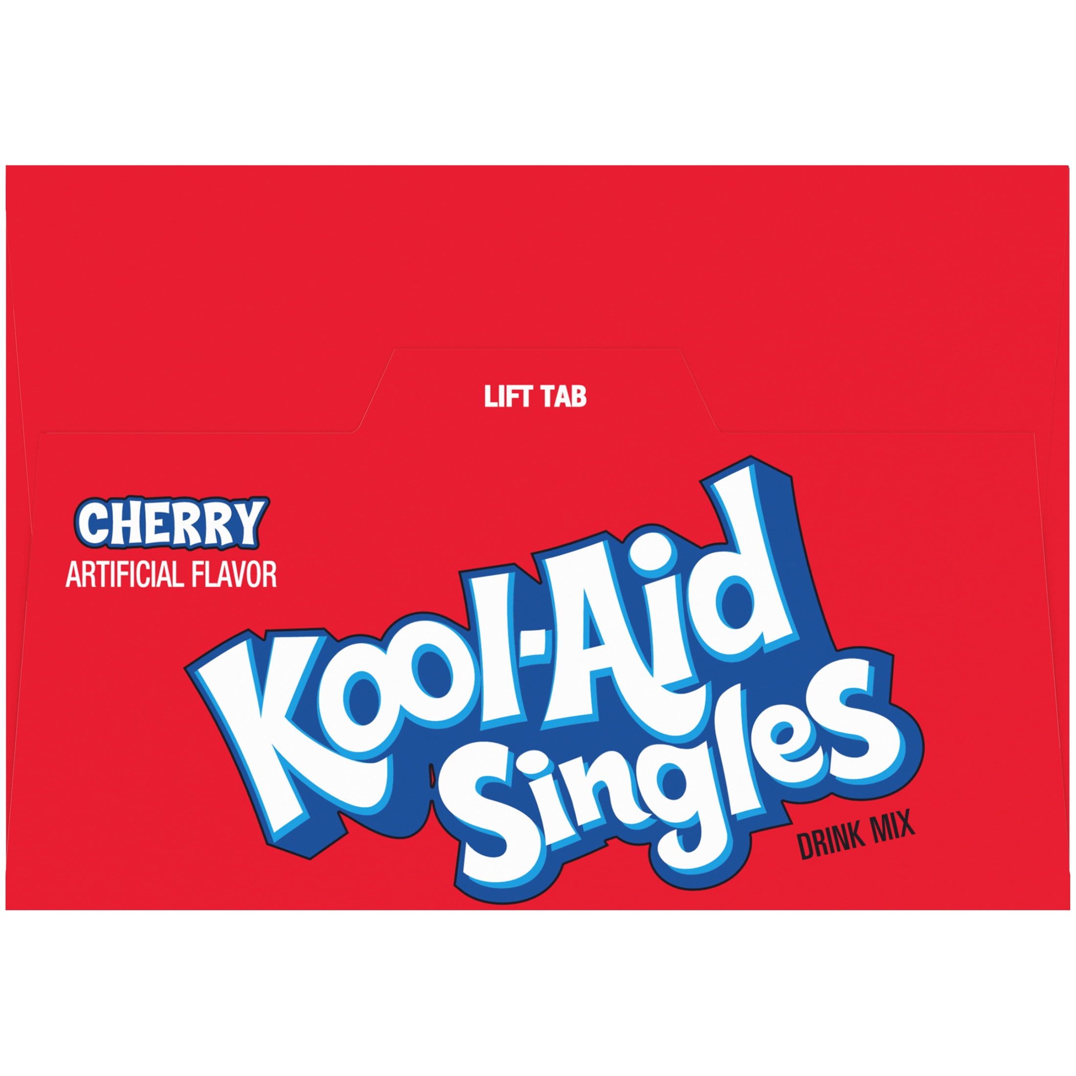 Kool-Aid Singles Sugar-Sweetened Cherry Artificially Flavored Powdered Soft Drink Mix, 12 ct On-the-Go-Packets
