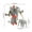 D, variant on Funix Deformation Toy – White Cheetah Simulation Model, Interactive Animal Toy for Kids, Transforming Cheetah Action Figure