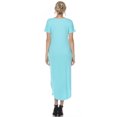 thumbnail image 4 of White Mark Women's Short Sleeve V-neck Maxi Dress, 4 of 6