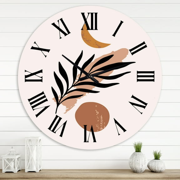 Designart 1 in Modern,Contemporary Wall Clock