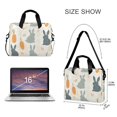 thumbnail image 3 of FORMRS 16" Laptop Bag Carrying Sleeve Case with Handle Travel Shoulder Briefcase, Whimsical Rabbits, 3 of 8