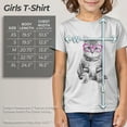 thumbnail image 5 of Girl's Lost Gods Fluffy Kitten in Pink Glasses  Graphic Tee White X Small, 5 of 9