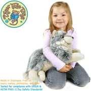 Whitaker The Wolf - 14 Inch Stuffed Animal Plush Dog - by TigerHart Toys