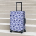 thumbnail image 4 of Cauagu Blue And White Flowers Print Travel Luggage Cover,Travel Dust-proof Suitcase Cover Softside Suitcase Protector for 18-32inch,Not Included Suitcase, 4 of 8