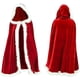 thumbnail image 1 of Capa De Papá Noel, Capa Con Capucha Roja De 1,5 M, Disfraz De Cosplay De Fiesta Perfecto Para Disfraz De Cosplay De Fiesta De Navidad, 1 of 8