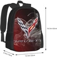 thumbnail image 3 of Corvette Simple Large Capacity Backpack, The Whole Bag Design Is Stylish, Light, Casual And Simple Black, 3 of 8